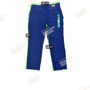 Hilary Radley Womens Navy Blue Tummy Control Pants Size XL 27" Inseam Stretch Mi